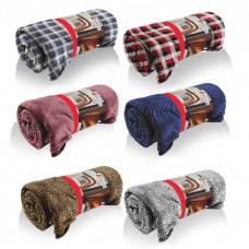 PLAID GENTLY CM.125X150 ASS. (24pz)